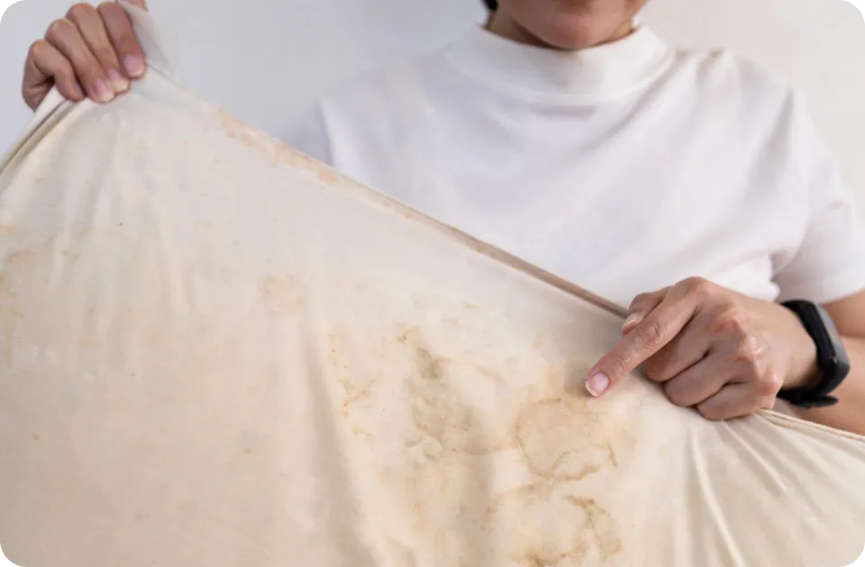 床墊有異味或污漬